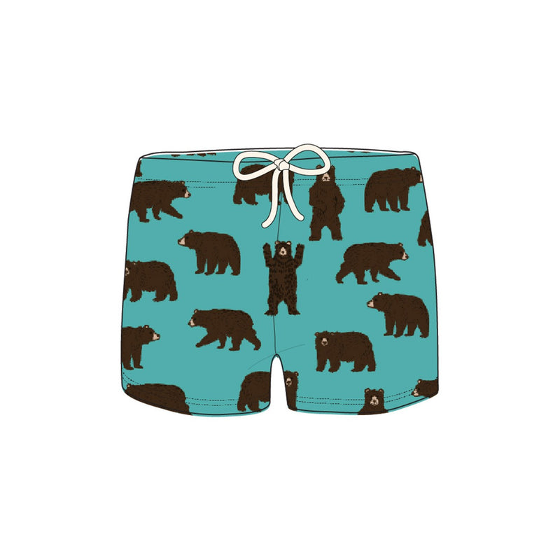 Little Blue House - Brown Bears Womens Sleep Shorts