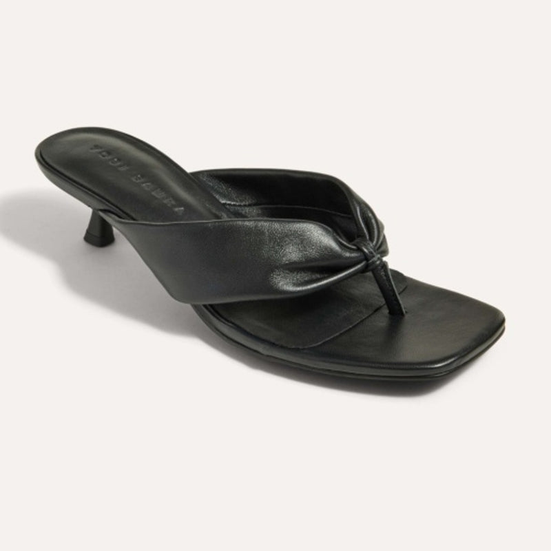Yosi Samra - Womens Eva Thong Kitten Heel Mule