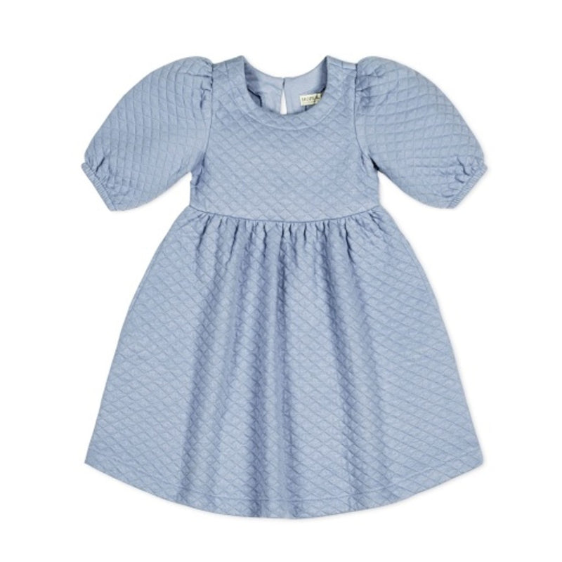 Hope & Henry - Girls Quilted Puff Sleeve Dress