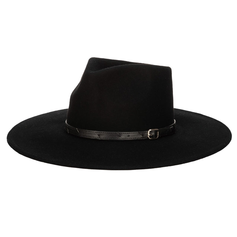 San Diego Hat Company - Flameworthy Womens Felt Fedora with Belted