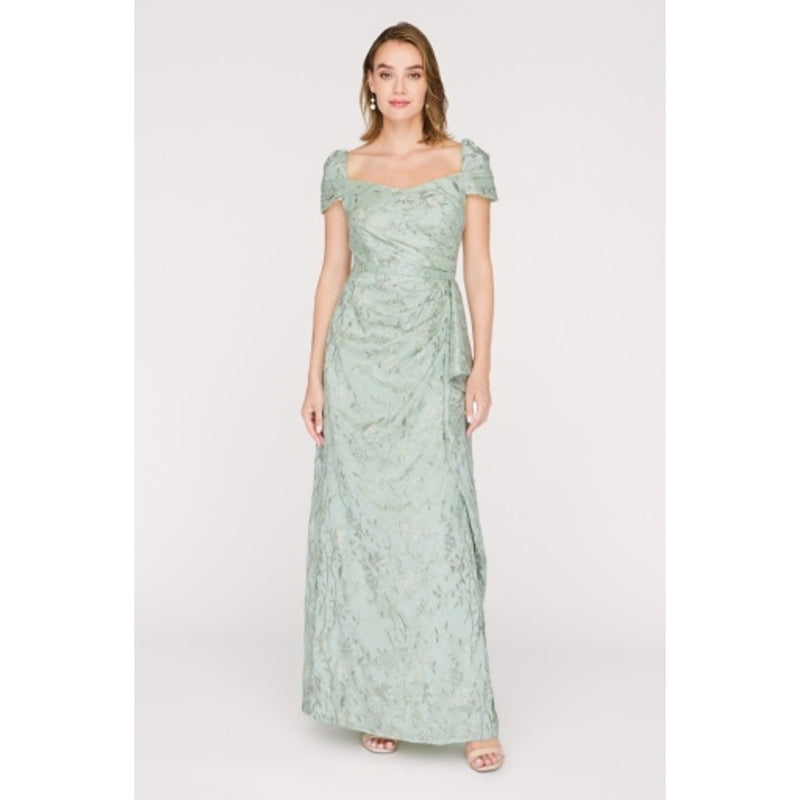 JS Collections - Womens Blossom Cascade Detail Gown