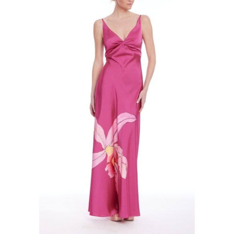 Badgley Mischka - Womens Twist Bodice a-Line