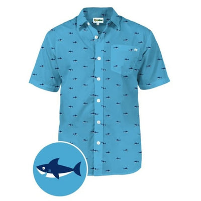 Tipsy Elves - Mens Deep Blue Sea Hawaiian Shirt