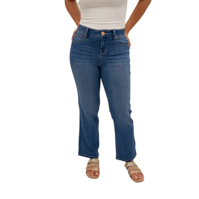 1822 Denim - Womens Petite 26" Slim Straight Jean