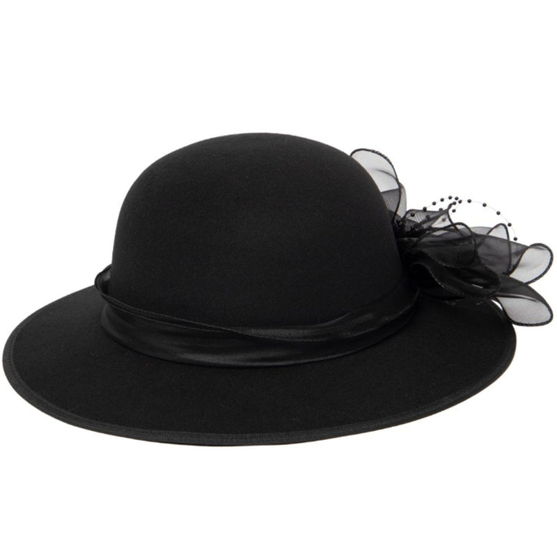 San Diego Hat Company - Square Crown Faux Felt Dress Hat