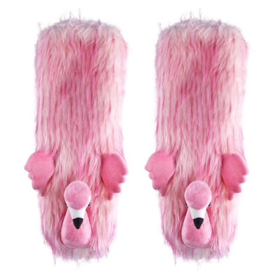 Oooh Yeah - Womens Sherpa Sock-Flamingo Time