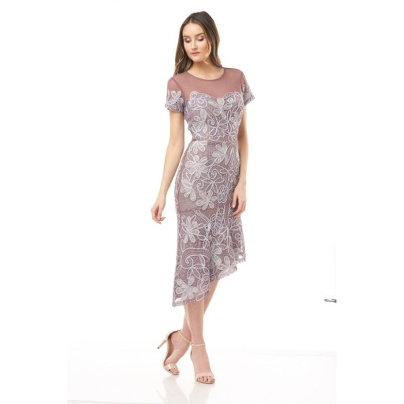 JS Collections - Womens Ss Illusion Dori Midi Dress