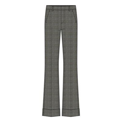 Liverpool Los Angeles - Womens Hr Flare Trouser with Cuff Hem 29" Ins