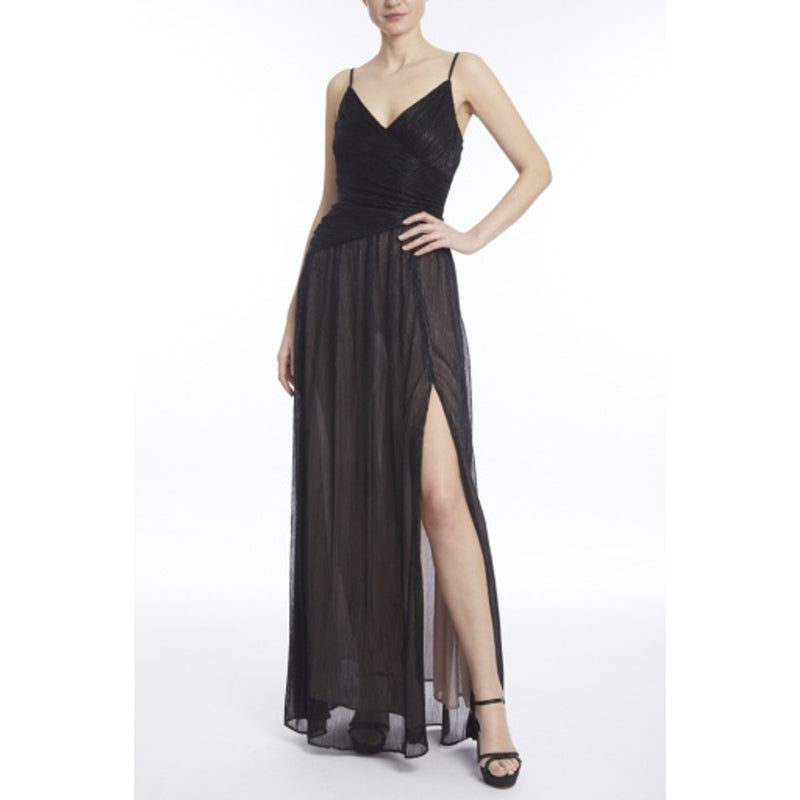Badgley Mischka - Womens Ft Slt Strap Gown