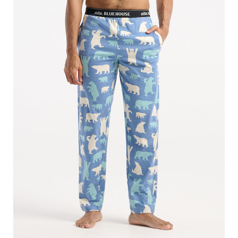 Little Blue House - Blue Polar Bears Mens Pajama Pants