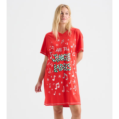 Little Blue House - All the Jingle Ladies Womens Sleepshirt