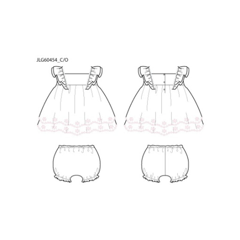 Janie and Jack - Baby G with White Contrast Eyelet Sl Set E1