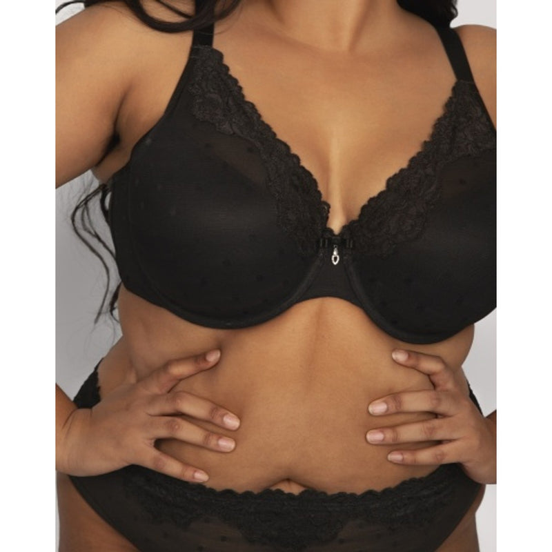Ariela - Womens Sheer Whisper Plunge T-Shirt Bra