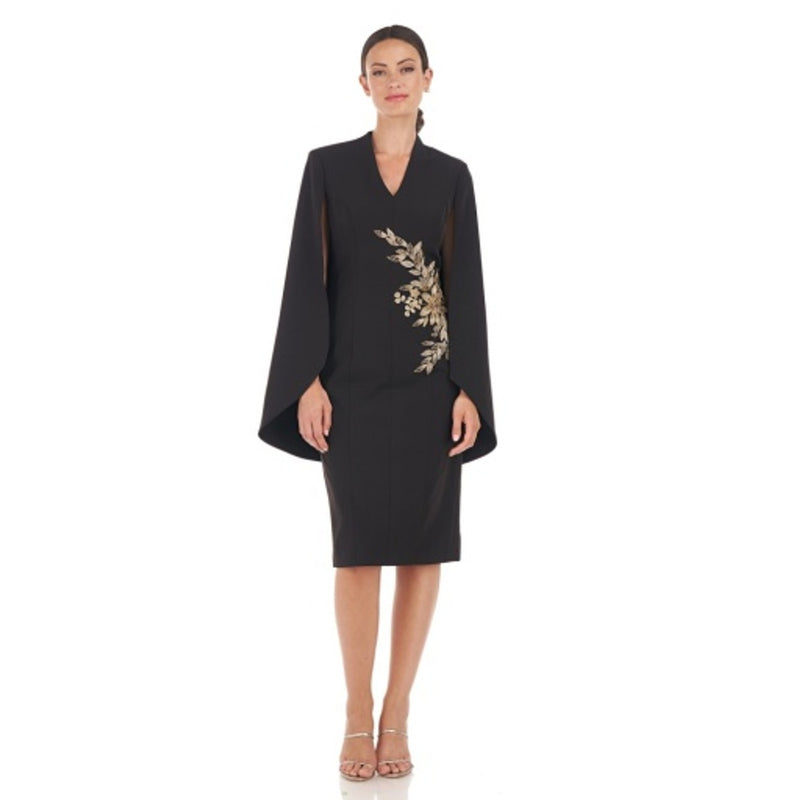 JS Collections - Womens Mila Capelet Knee Length Dress