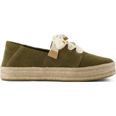 TOMS - Womens Carolina Lace Up - Military Olive Suede