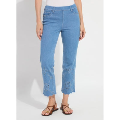Lysse - Womens Billie Eyelet Straight Denim