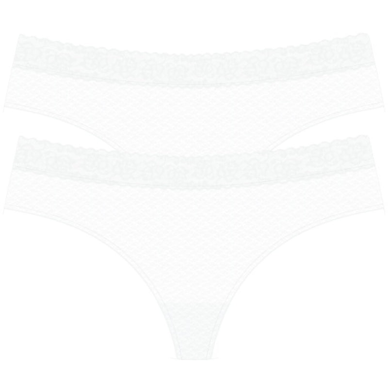 Natori - Womens Bliss Allure One Size Lace Thong 2 Pack