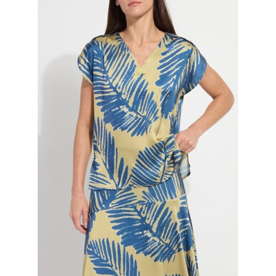Lysse - Womens Catriona Tulip Sleeve Printed Top