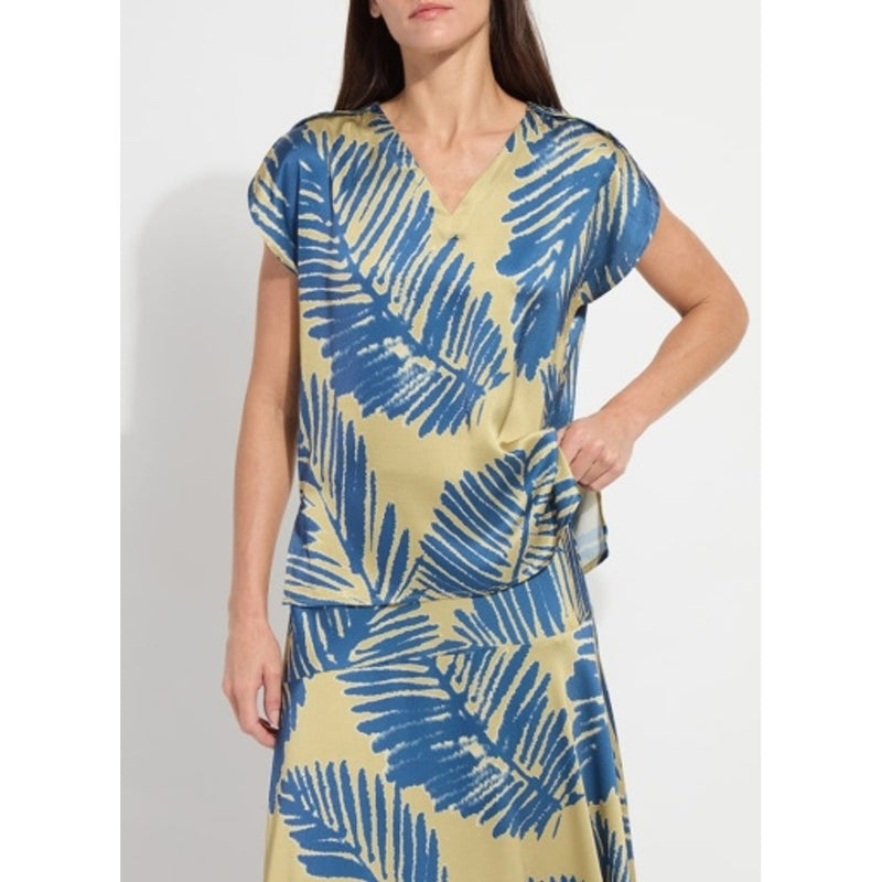 Lysse - Womens Catriona Tulip Sleeve Printed Top