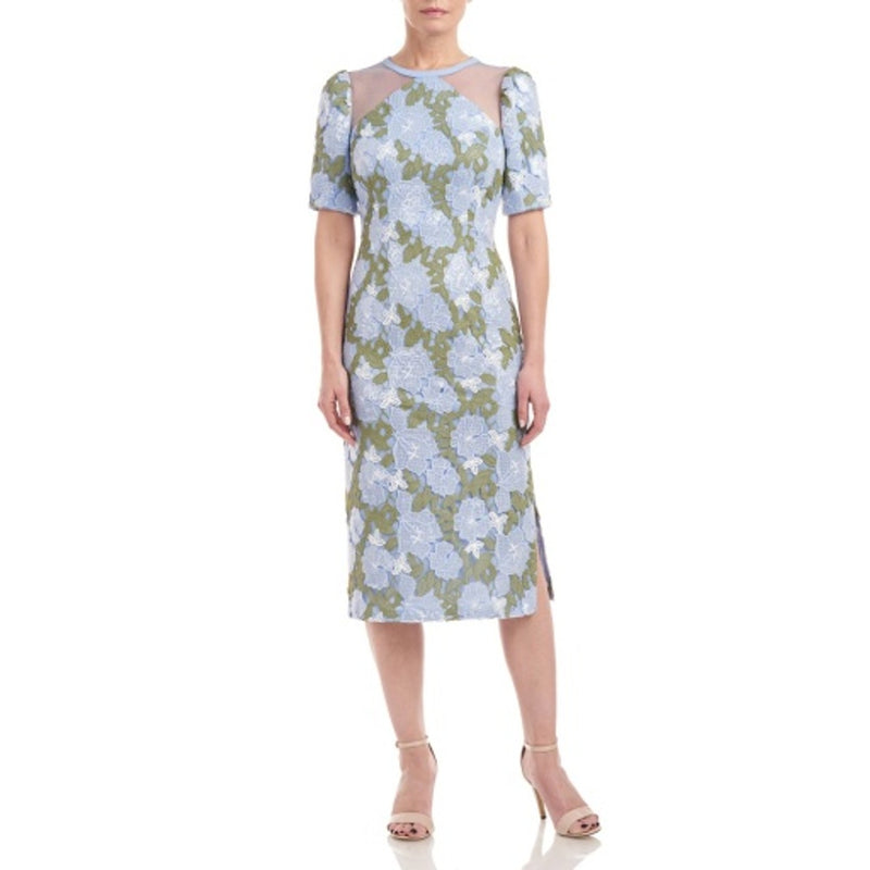 JS Collections - Womens Natalie Tea Length Dress