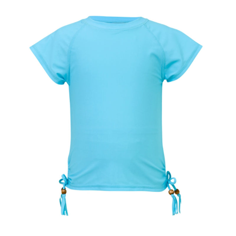 Snapper Rock - Girls Light Blue Short Sleeve Rash Top