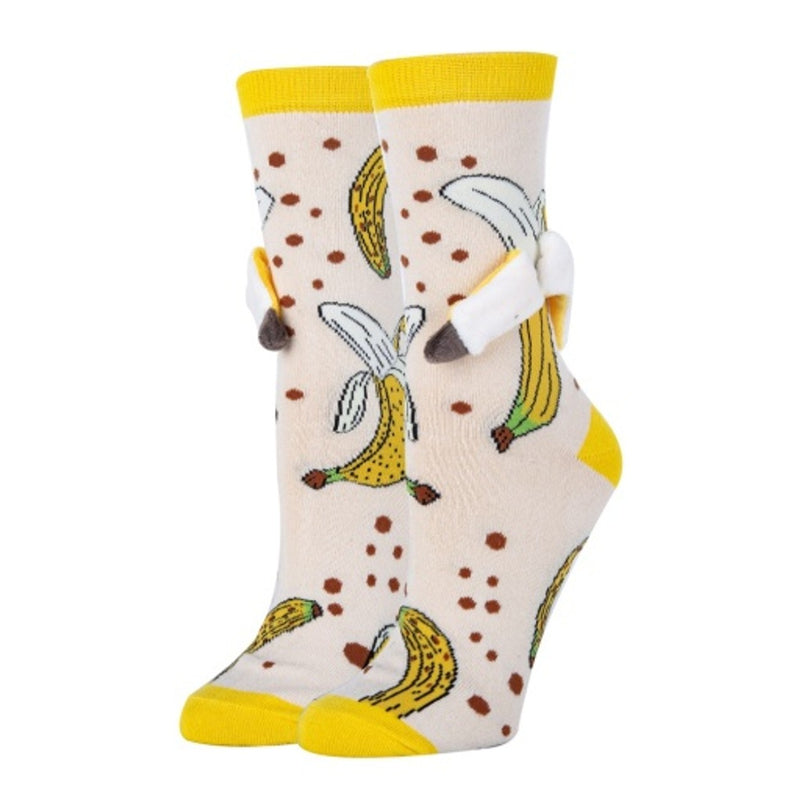 Oooh Yeah - Womens Banana Nana-3d Sock-Womens Crew Sock