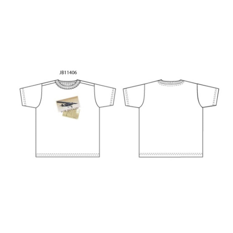 Janie and Jack - Boys K Short Sleeve White Postcard Graphic Tee Spbk