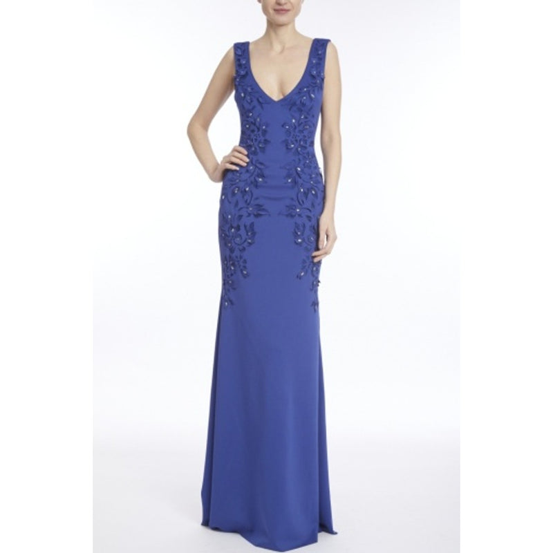 Badgley Mischka - Womens Laser Cut V Nk