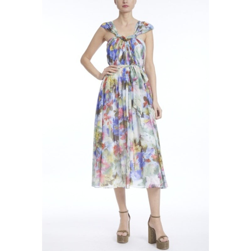 Badgley Mischka - Womens Shirred Knotted Nk
