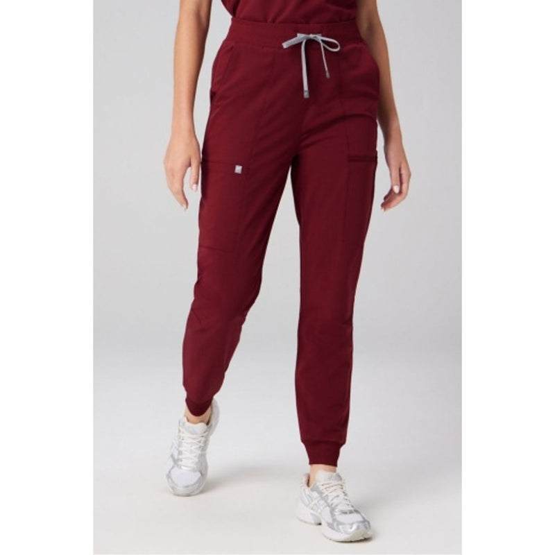 Fabletics - Womens High-Rise on-Call Scrub Jogger Motiontech - Wine