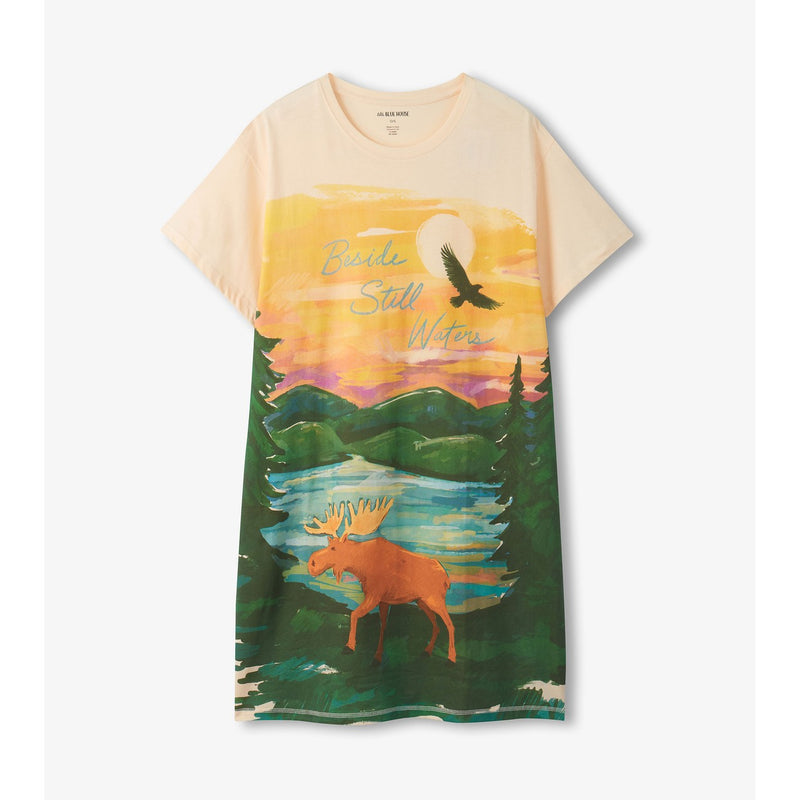 Little Blue House - Beside Still Water Womens Sleepshirt