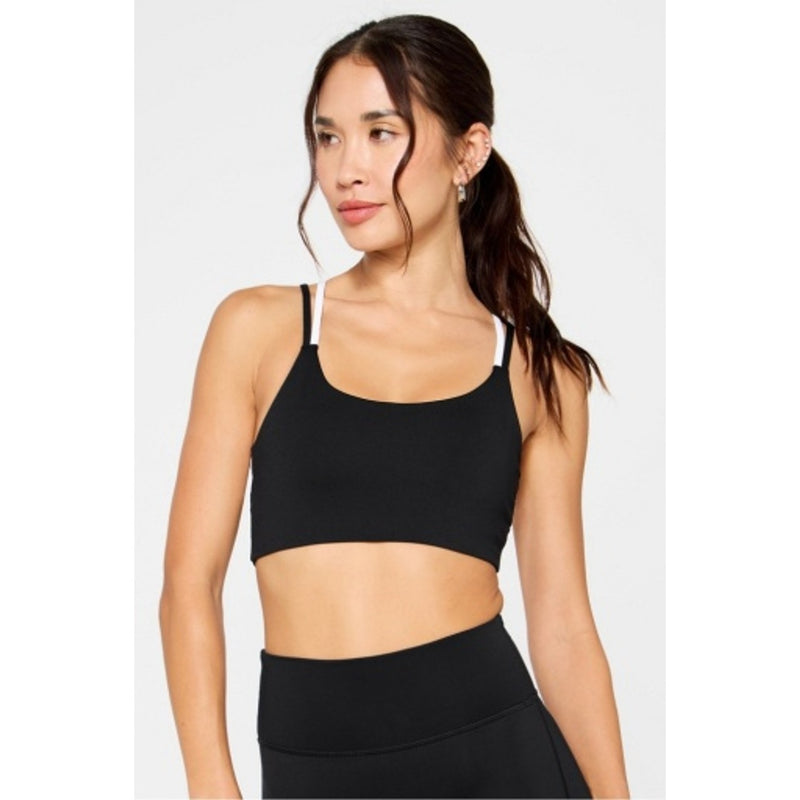Fabletics - Womens Principal Low Impact Bra - Black/Classic White