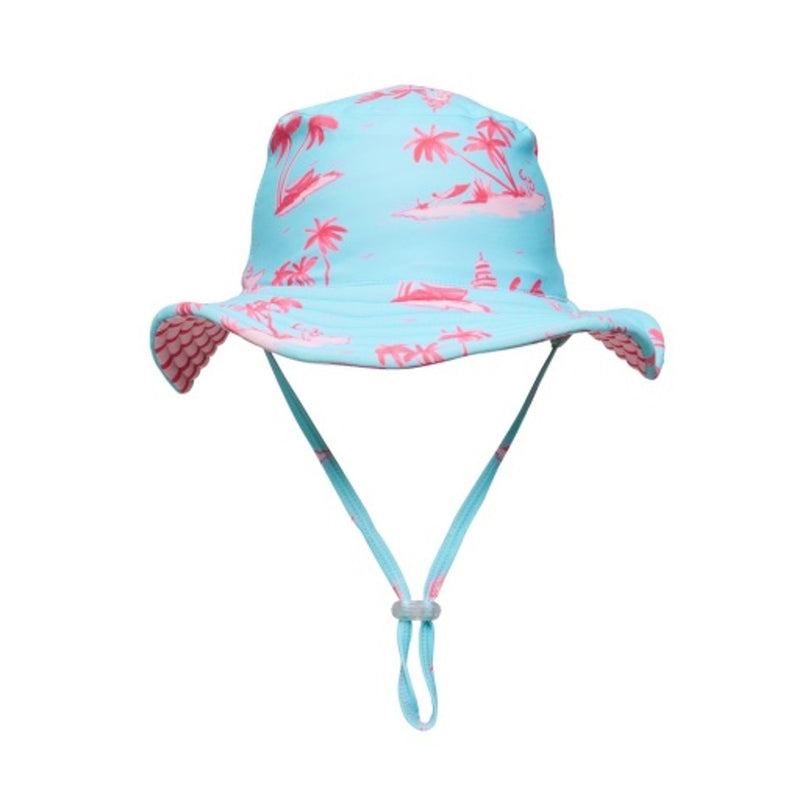 Snapper Rock - Girls Lighthouse Island Sustainable Reversible Bucket Hat
