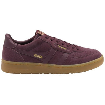 Gola - Womens Hawk Suede '86 Sneakers - Windsor Wine/Gum