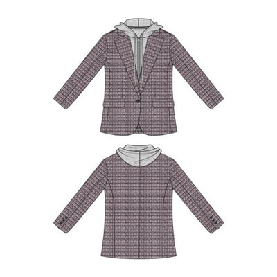 Liverpool Los Angeles - Womens Boyfriend Blazer with Removeable Hood