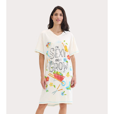 Little Blue House - Sexy and I Grow It Womens Sleepshirt