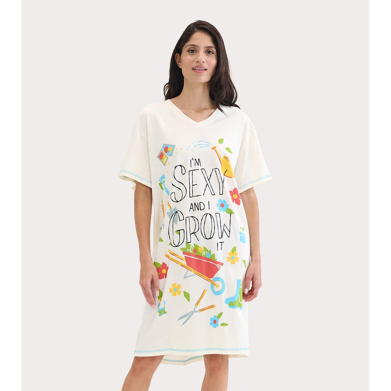 Little Blue House - Sexy and I Grow It Womens Sleepshirt