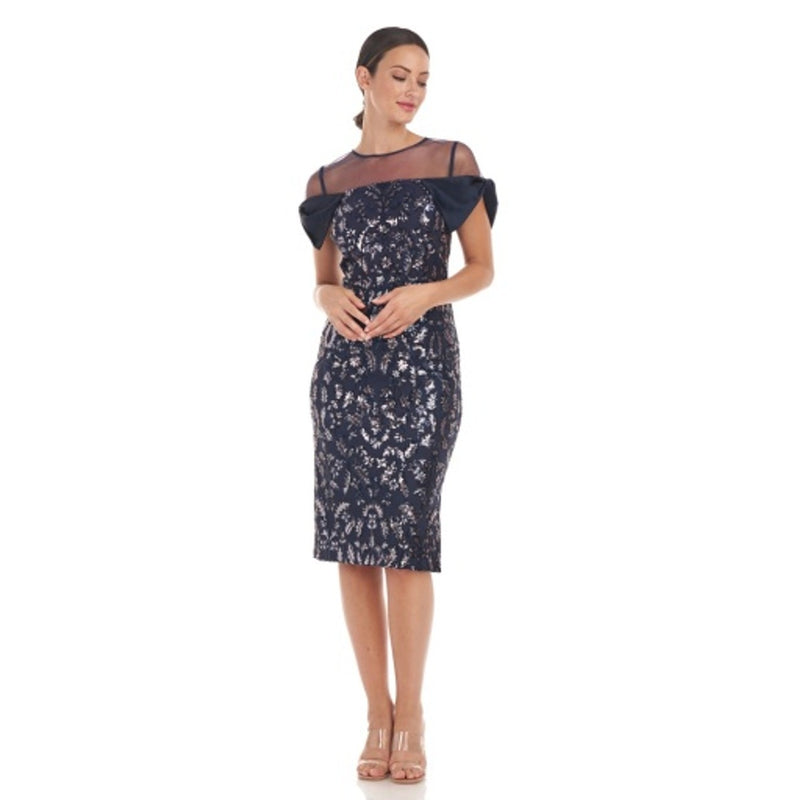 JS Collections - Womens Selena Bow Cocktail Dress