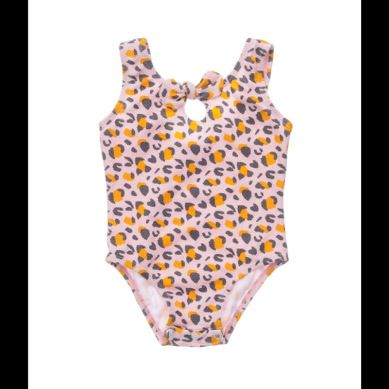 Snapper Rock - Baby Leopard Love Bow Swimsuit