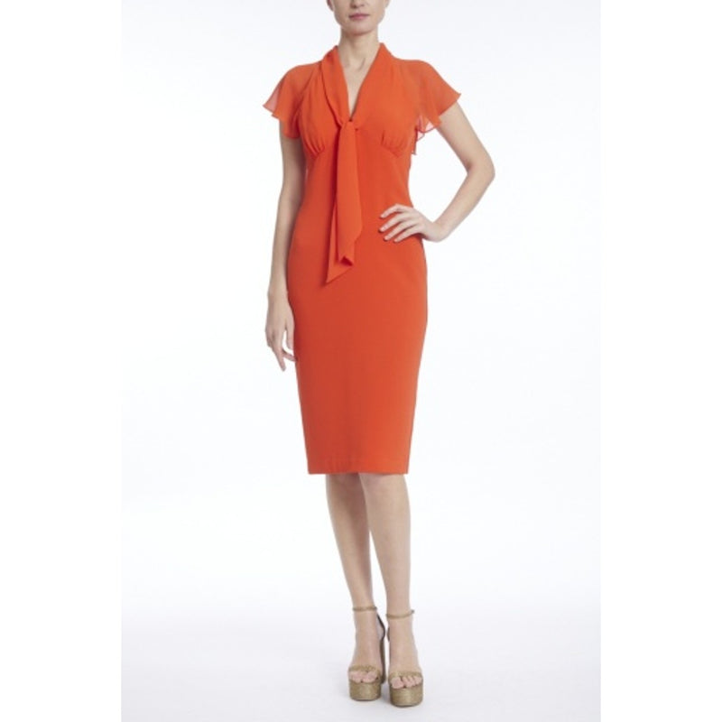 Badgley Mischka - Womens Front Tie V Nk