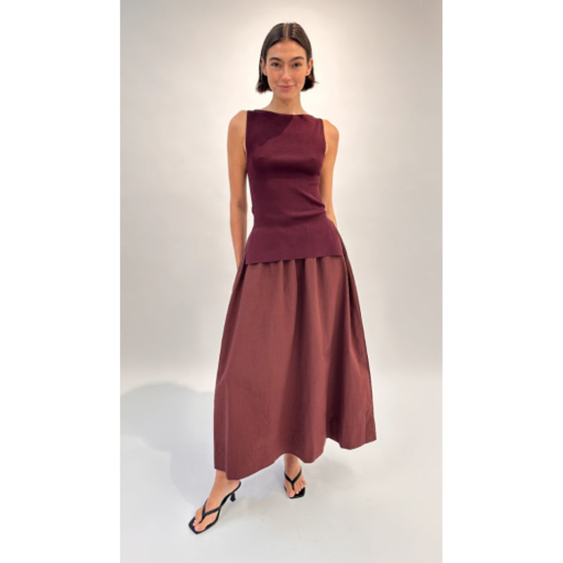 Onia - Womens Boatneck Mix Media Dress