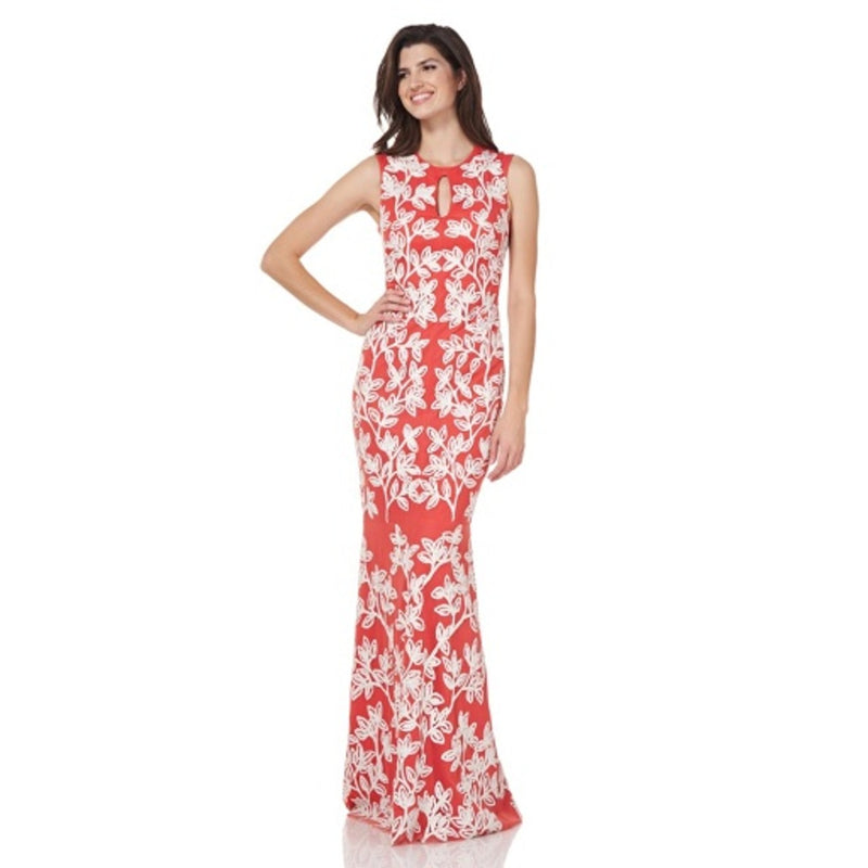 JS Collections - Womens Vivien Keyhole Gown