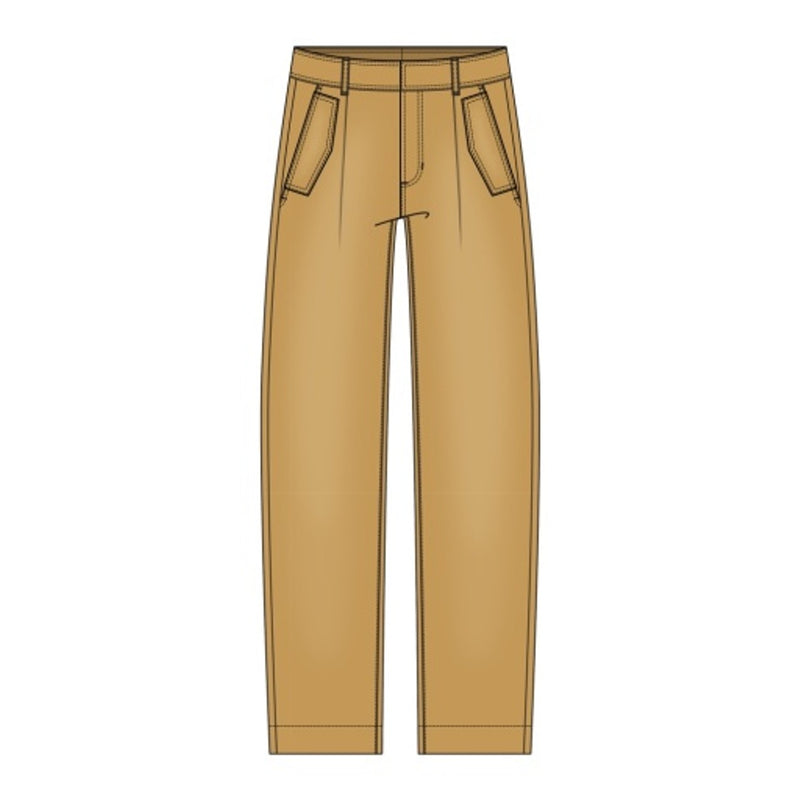 Liverpool Los Angeles - Womens Hr Pleated Trouser with Flap Pockets 28" Ins