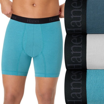 Hanes - Mens Ultimate® Men's Underwear Boxer Briefs Pack – 3-Pack – Comfort Flex Fit® – Moisture-Wicking