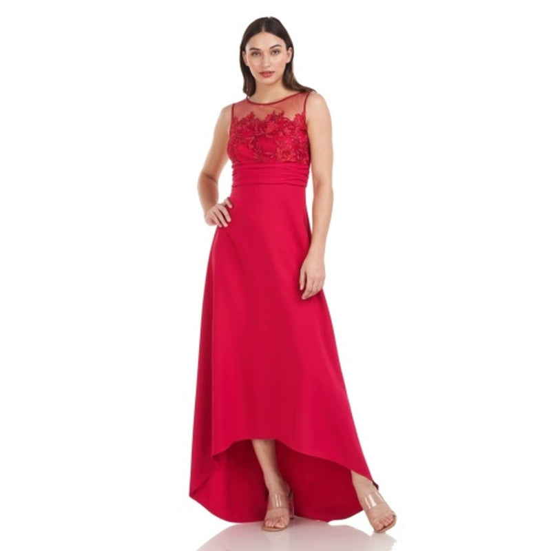JS Collections - Womens Adrienne High Low Gown