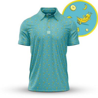 Bogey Bros - Mens Banana Split Cheeks Polo - Banana Split Cheeks