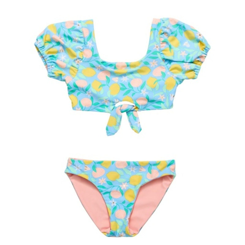 Snapper Rock - Girls Lemon Drops Knot Front Bikini
