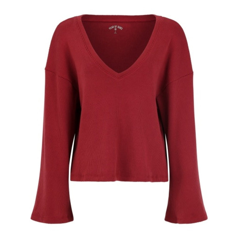 Year of Ours - Womens Ready Set V Neck Sweater