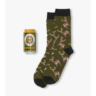 Little Blue House - Buck a Beer Mens Beer Can Socks
