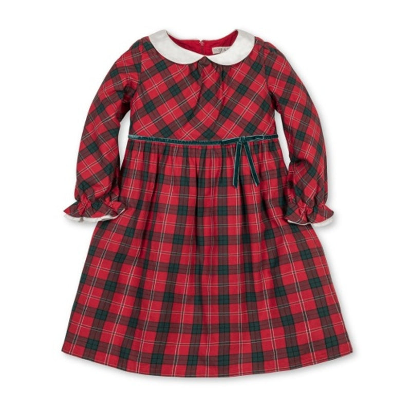 Hope & Henry - Girls Organic Peter Pan Collar Ruffle Cuff Dress